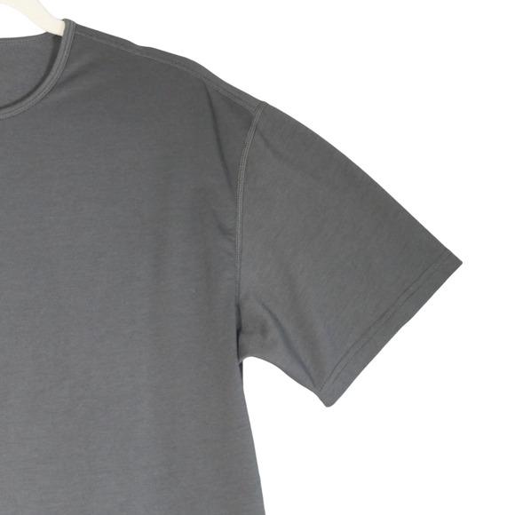 BYLT Drop Cut Short Sleeve Tee Large Gray T Shirt Premium Basics Streetwear - Picture 2 of 14